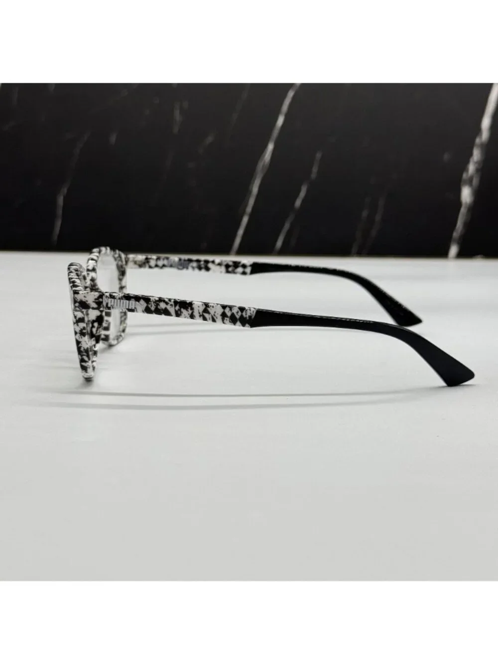 Puma PU0118O 001 Black White Kids Eyeglasses NEW